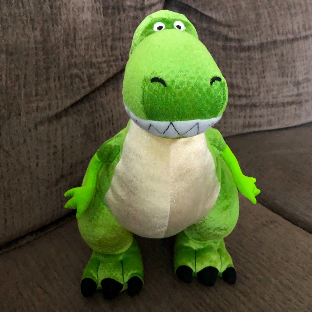 NWOT Disney Store Exclusive Pixar Toy Story Rex Stuffed Animal Plush